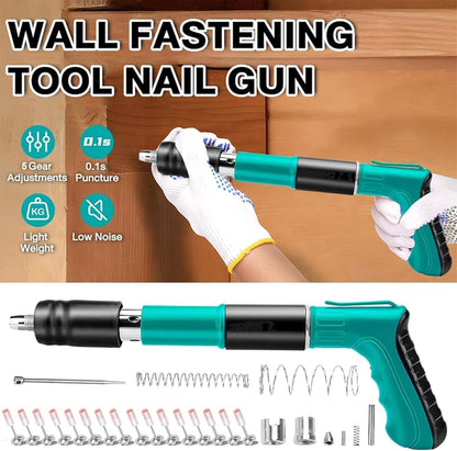 ByeArrow 4 Speed Adjustable Manual Steel Concrete Nail Gun Tool